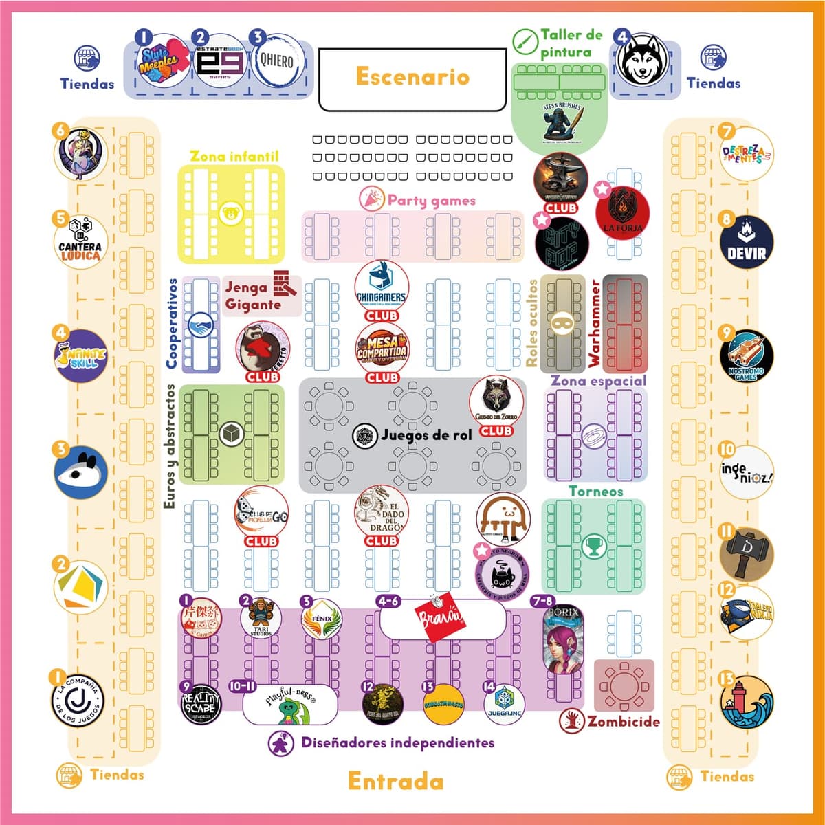 Croquis FELU 2026 — abrir mapa interactivo de stands y mesas