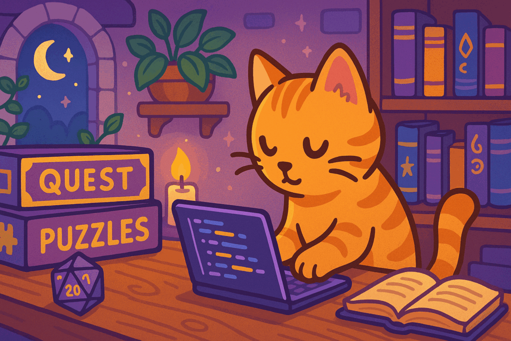 Cat coding in fantasy setting